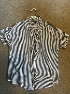Women’s Oversized Striped Dress Shirt
